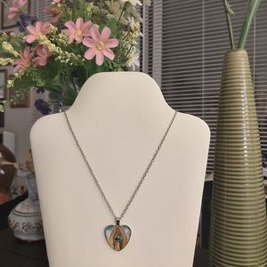Religious Heart Shaped Necklace